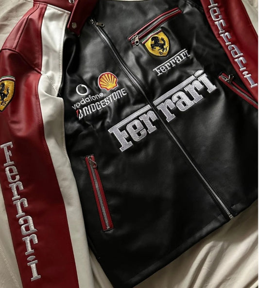 Ferrari F1 Leather Jacket – Wear Your Ferrari Passion