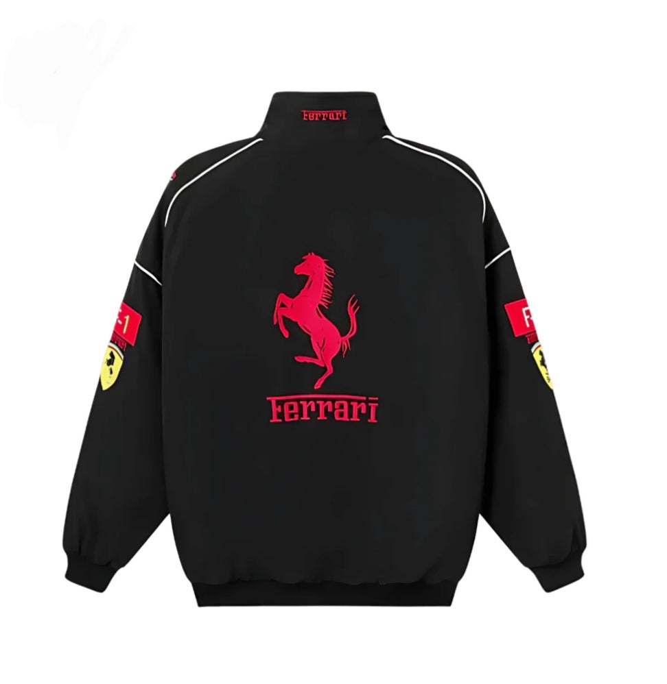Black Ferrari Racing Jacket: A Stylish Tribute to Ferrari’s Legacy