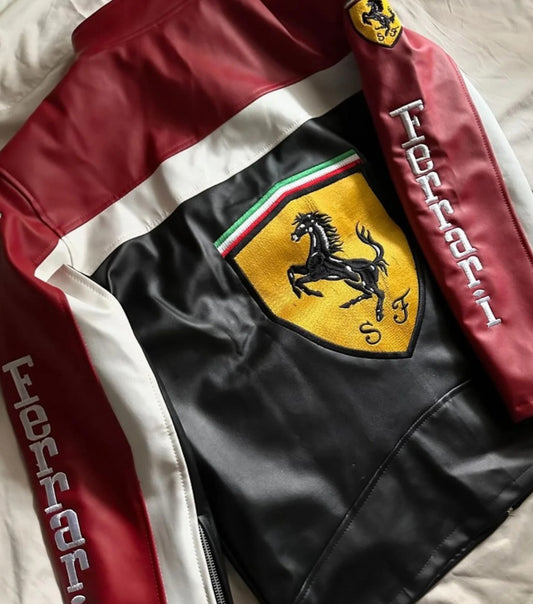 Ferrari F1 Leather Jacket – Wear Your Ferrari Passion