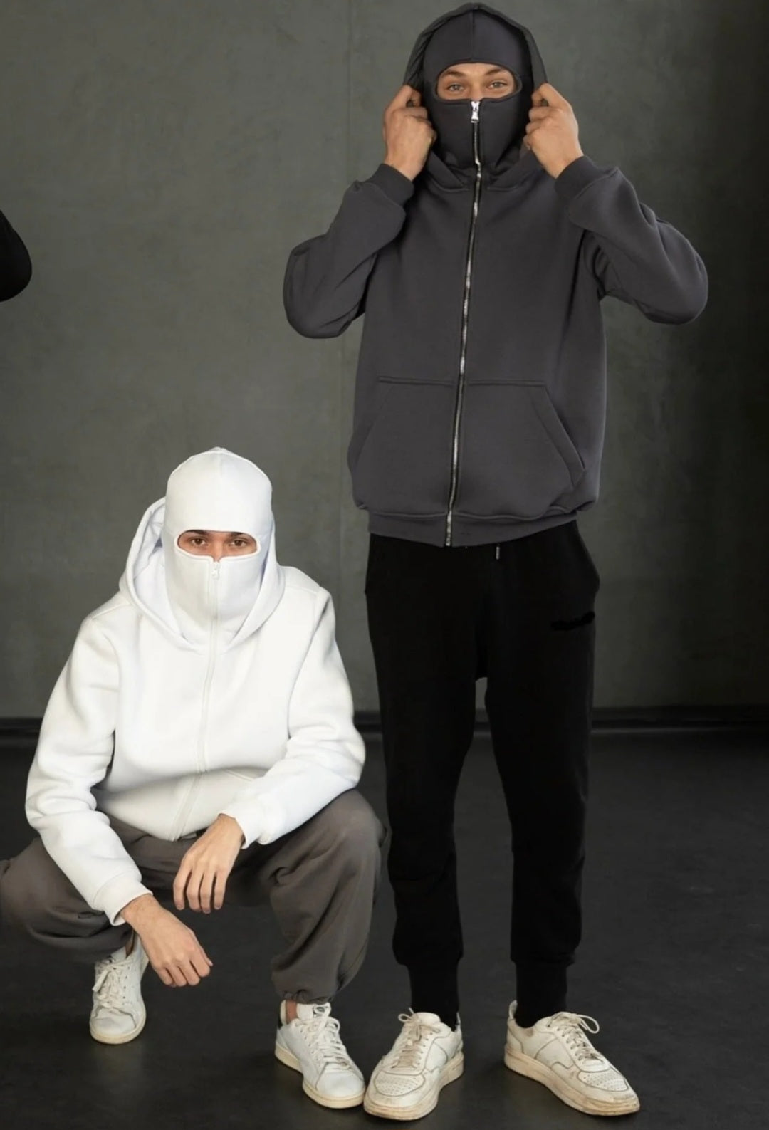 Ski Mask Hoodie - Balaclava Zip Hoodie | Full Zip Face Mask Hoodie by flaskcard