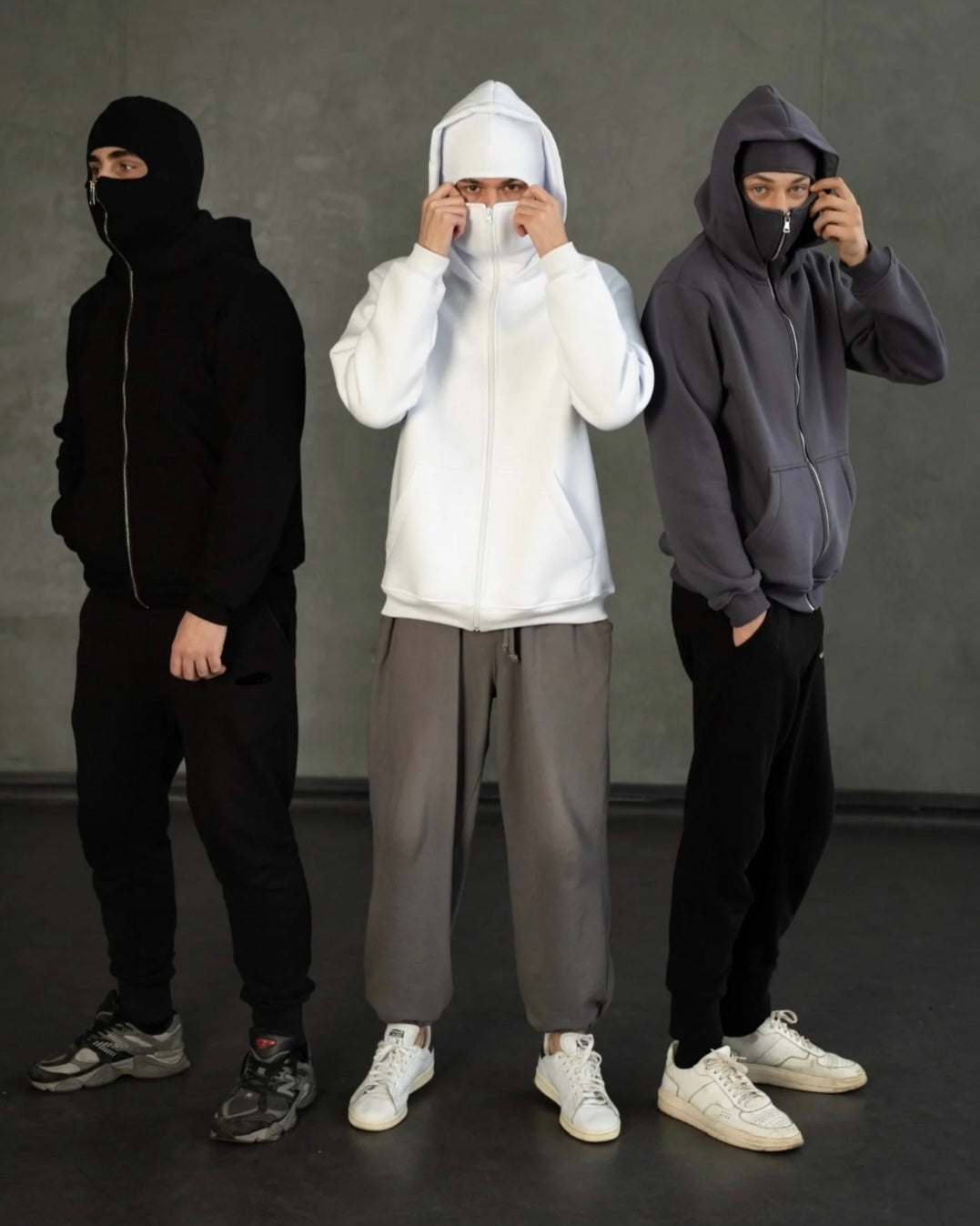 Ski Mask Hoodie - Balaclava Zip Hoodie | Full Zip Face Mask Hoodie by flaskcard