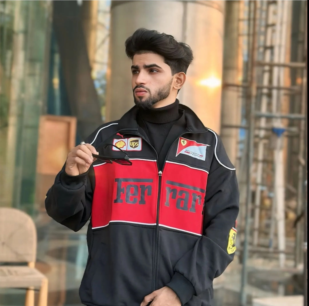 UNISEX FARRARI RACING JACKET BY FLASKCARD