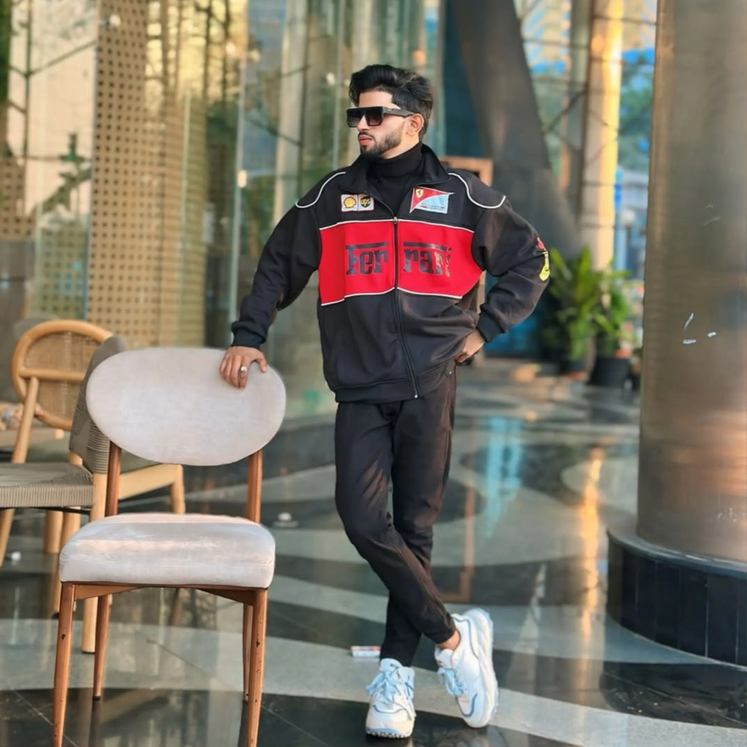 UNISEX FARRARI RACING JACKET BY FLASKCARD