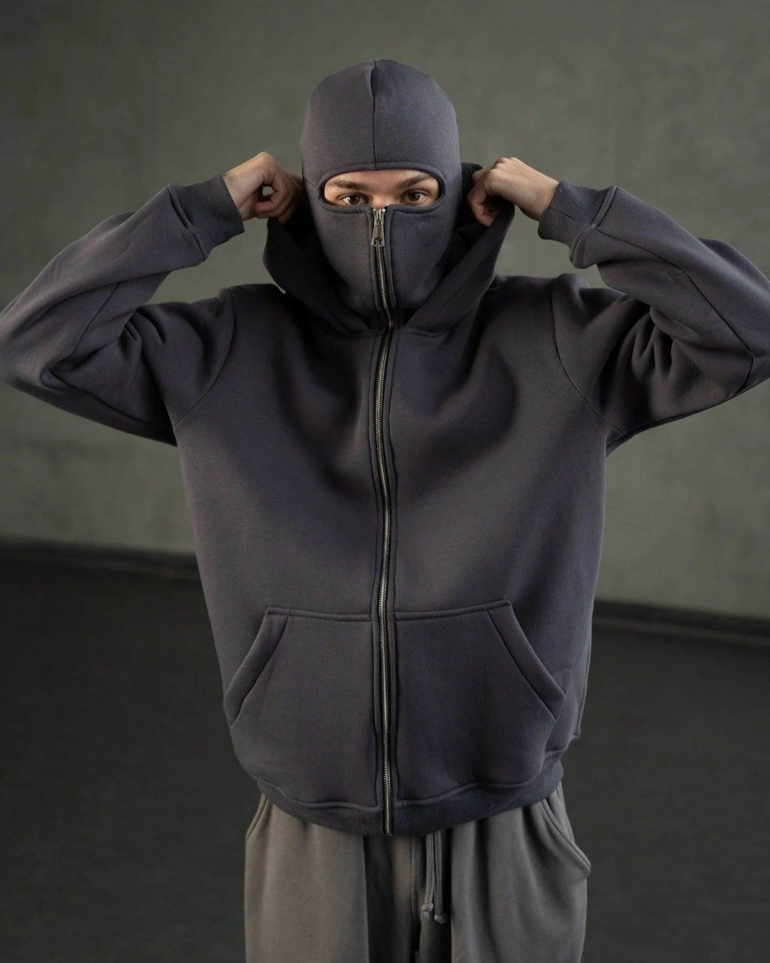 Ski Mask Hoodie - Balaclava Zip Hoodie | Full Zip Face Mask Hoodie by flaskcard